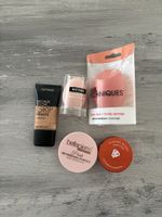 Kosmetik-Set: Primer, Puder, Rouge & Schwämmchen (Frühling/S