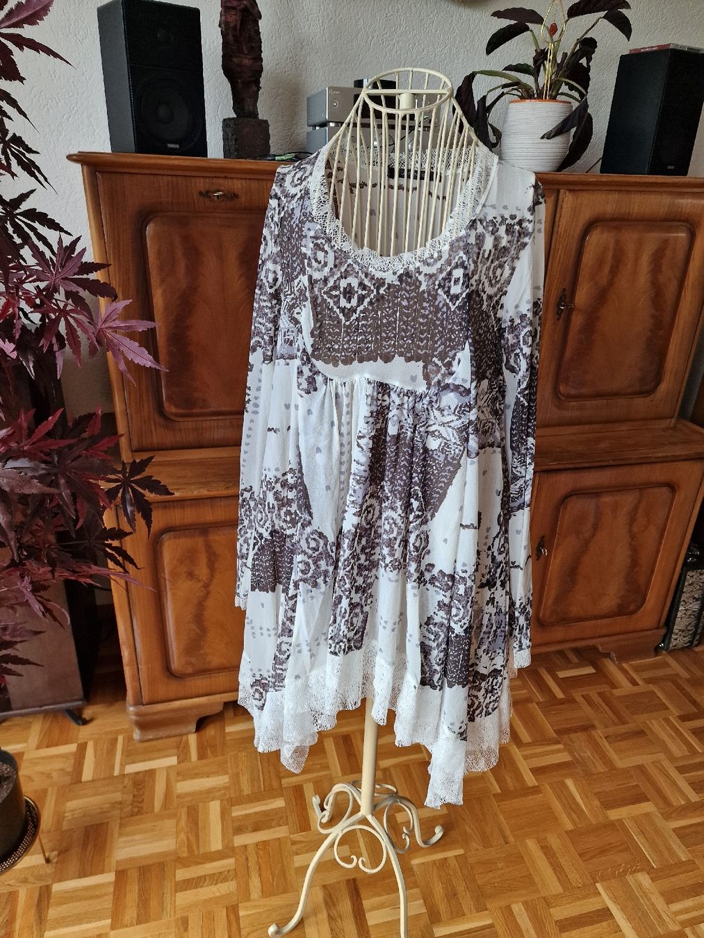 Vestiti: Robe voile Lauren Vidal brunc/blanc S – Nuovo (secondo la descrizione) da Echandens venduto da vanou 3