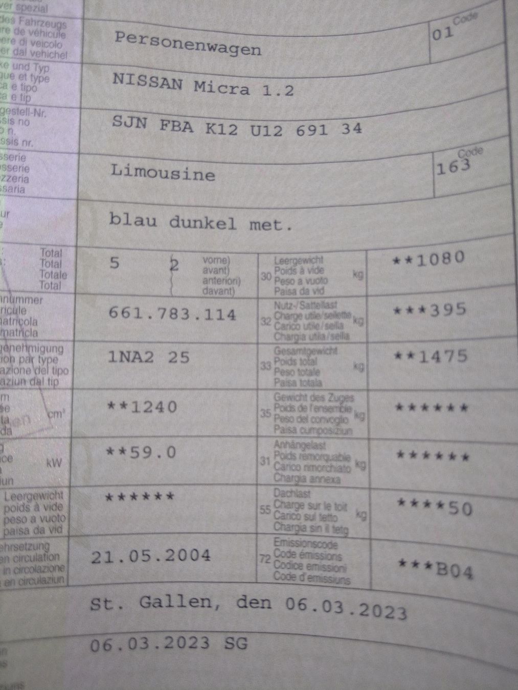 Nissan Automobili: Nissan Micra – Difettoso da St.Gallenkappel venduto da Rcs0 4