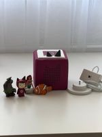 Toniebox magenta avec figurines et chargeur