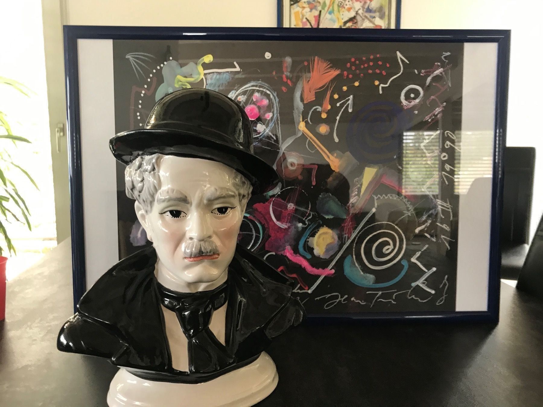 Figuren: Céramique ancienne Charlie Chaplin rare – Gebraucht aus Vallamand von Bricbracbroc82 9