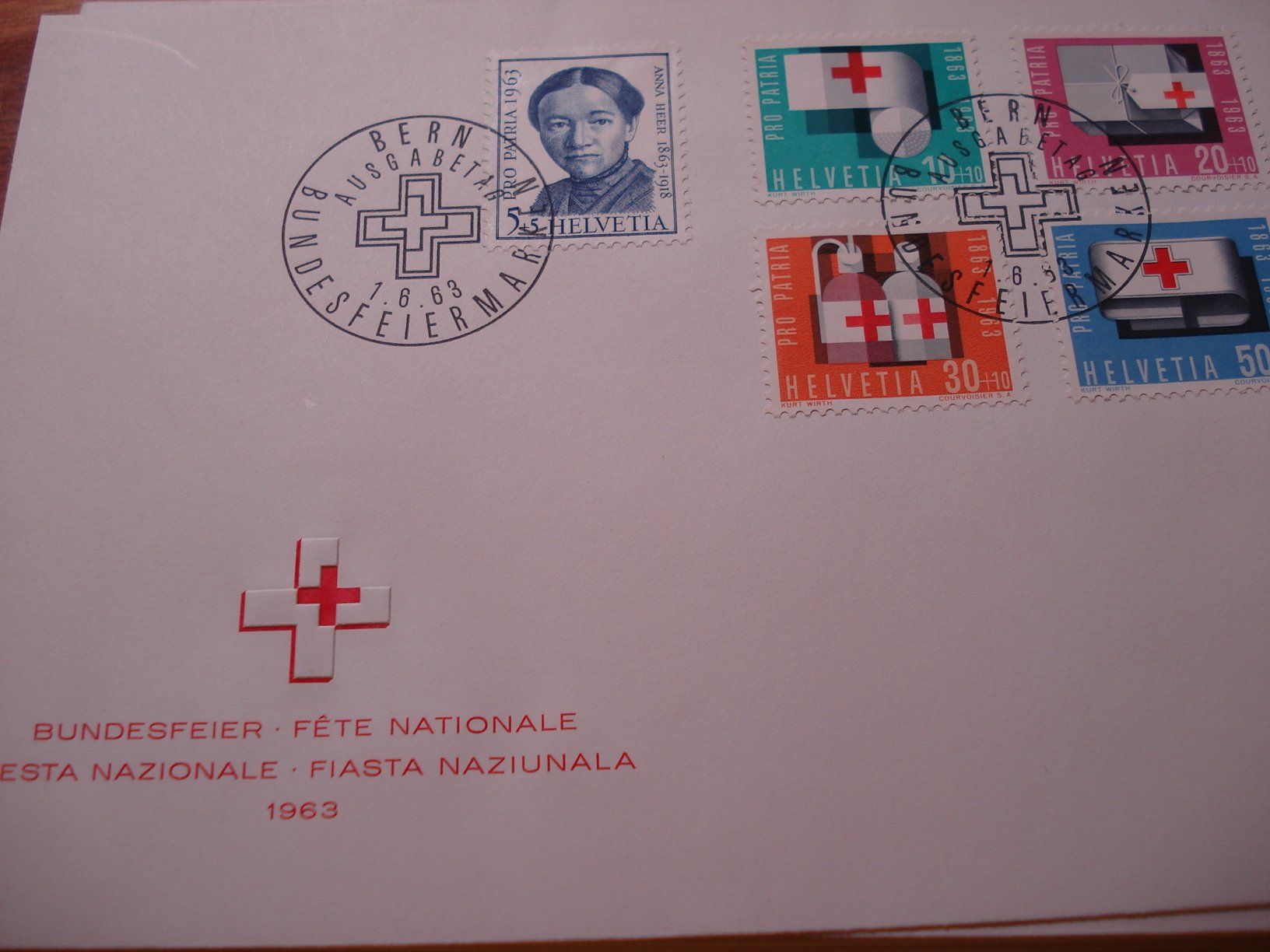 Tutti i francobolli: FDC 1963, Pro Patria, ungelaufen – Usato da Niederwil AG venduto da morostahu