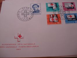 FDC 1963, Pro Patria, ungelaufen