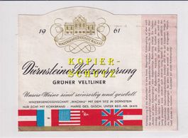 Etikette - Dürnsteiner Katzensprung 1961 /bd