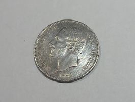(2879) Spanien 5Pesetas 1882 vz
