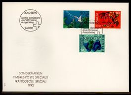 1992, FDC, Sonderpostmarken I (Nr. 823–825)