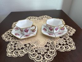 Vintage Rosenthal Moccatassen Streublume 1920