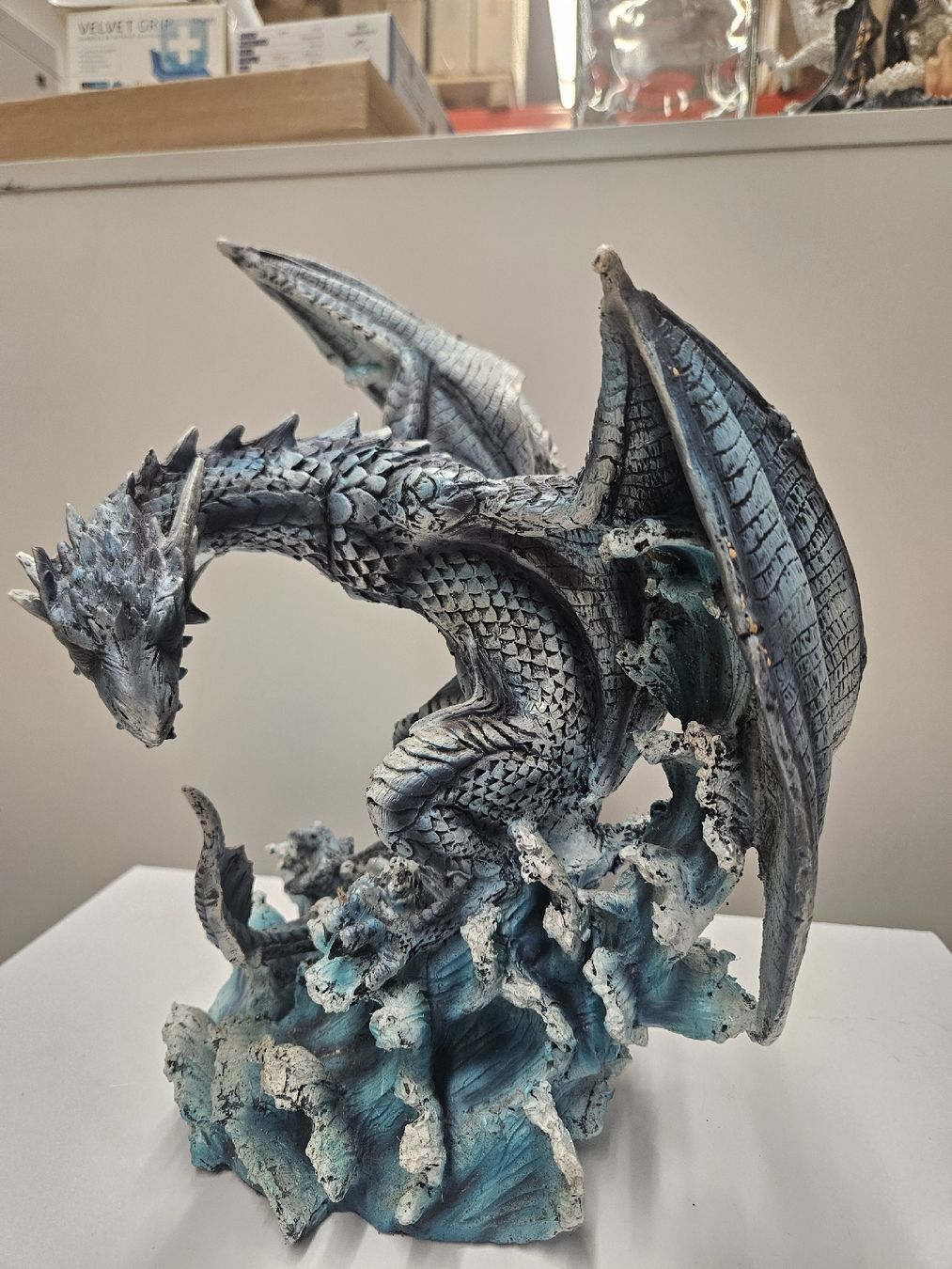 Figuren: Rearing Blue Drache 35cm – Gebraucht aus Dielsdorf von Kenan997