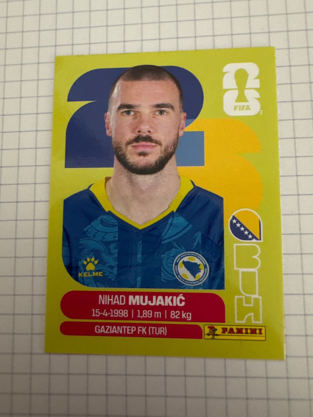 Panini Carte collezionabili: Panini Sticker WM 2026, BIH 6 Nihad Mujakic – Nuovo (secondo la descrizione) da Winterthur venduto da mathis-spielsteine