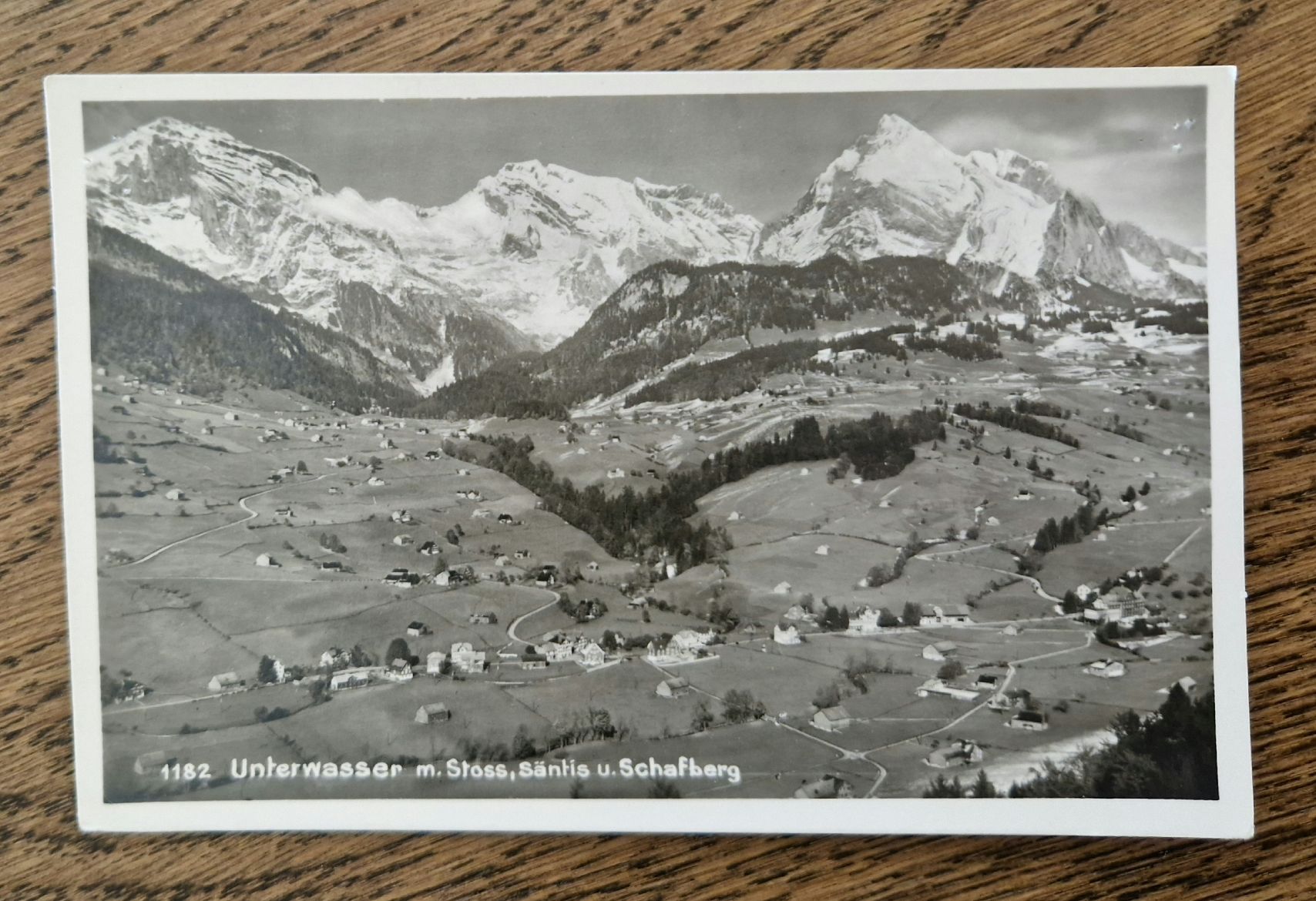 Cartoline postali: Unterwssser m. Stoss, Säntis und Schafberg – Usato da Ebikon venduto da Donar50