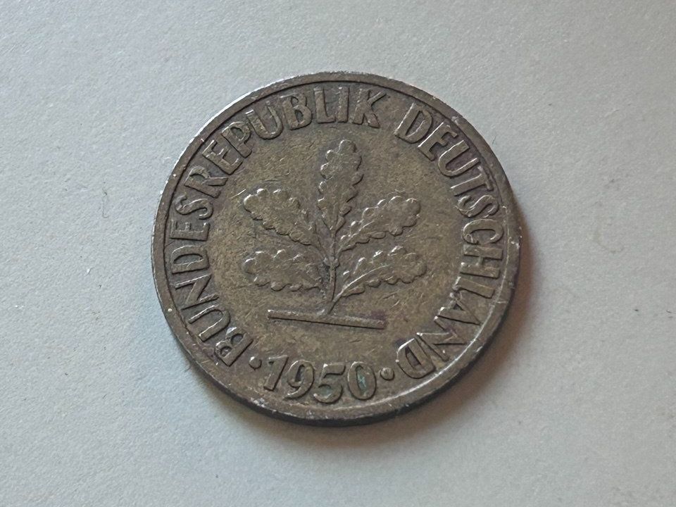 Tutti le monete: 10 Pfennig 1950 *D – Usato da Giubiasco venduto da LorisVale 1