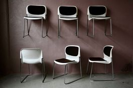 Série de 6 chaises Gerd Lange West Germany modèle SM400K Dra