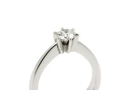 Solitär Brillant Ring ca. 0.55ct 18K Weisgold *S3851
