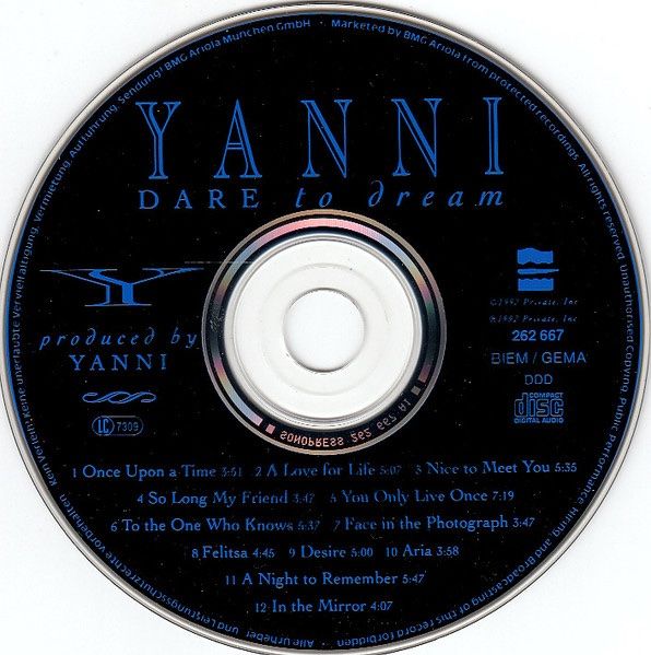 CD: YANNI (CD) Dare to dream – Usato da Zürich venduto da Tarafo5 2