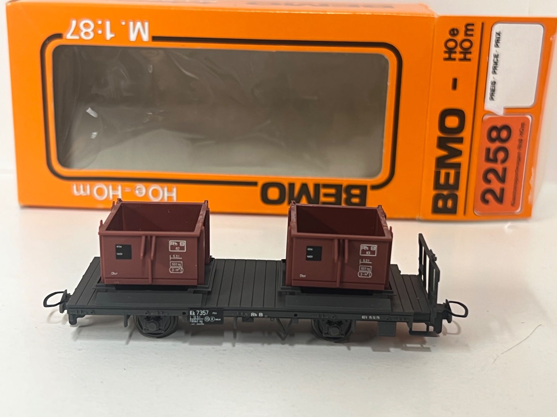 Bemo Modellini di ferrovie: Bemo 2258  Klestransportwagen RhB – Usato da Neuenhof venduto da ludovicco 1