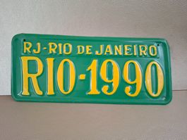 Plaque Métal Vintage - Destination Rio de Janeiro 🇧🇷