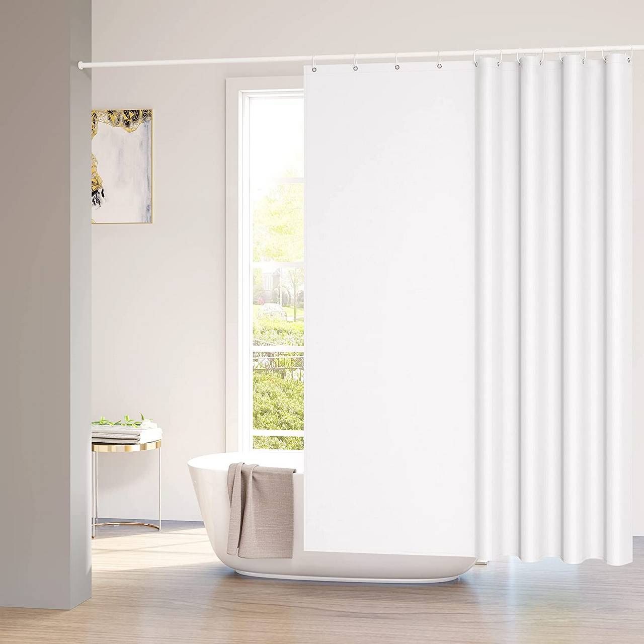 Tende: Duschvorhang weiss 180x200 – Nuovo e nell'imballaggio originale da Strengelbach venduto da retourenjaeger