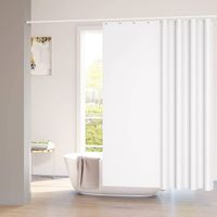 Duschvorhang weiss 180x200