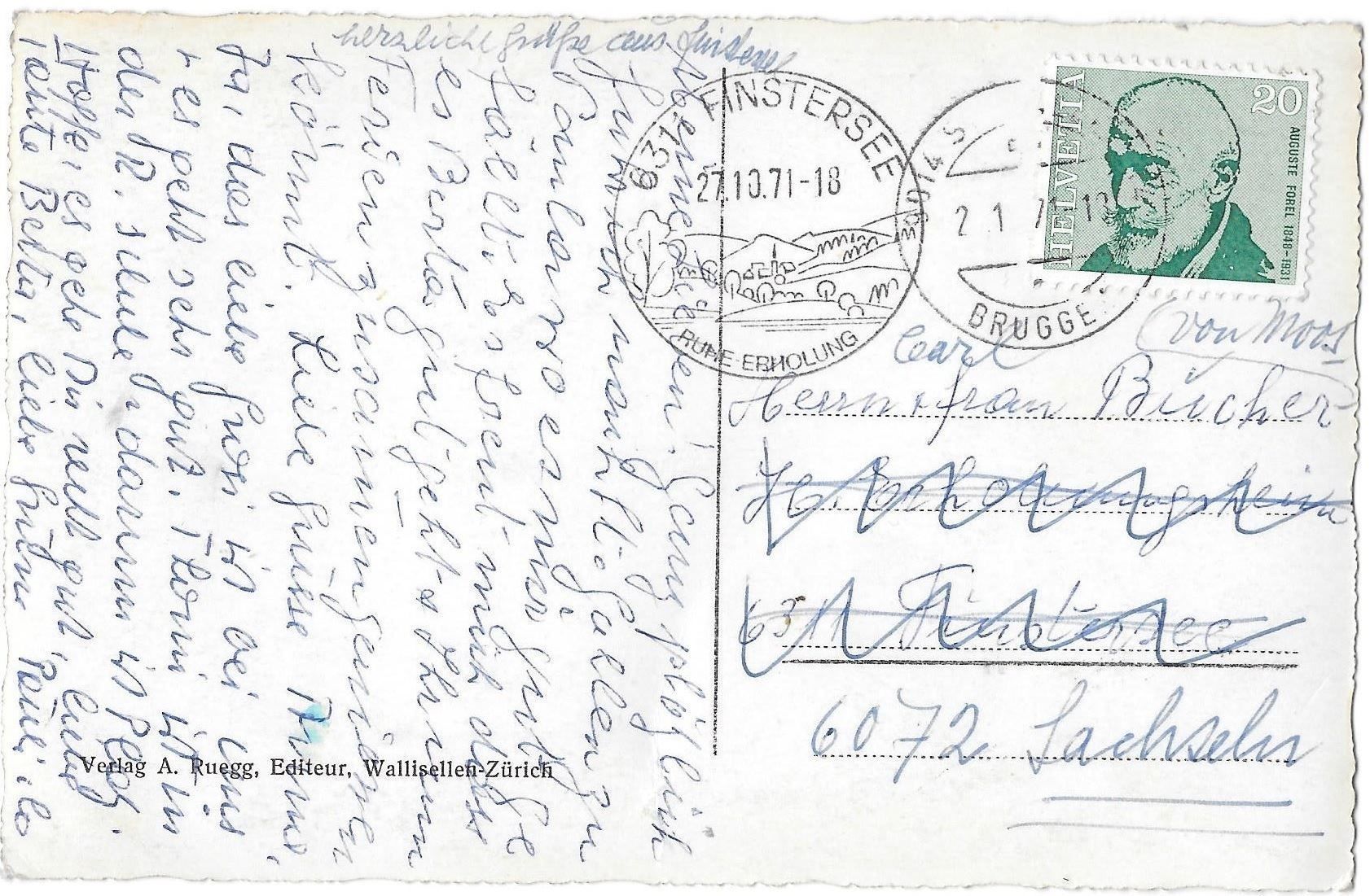 Cartoline postali: Chur Rhätisches Volkshaus – Usato da Olten venduto da clotaldi 1