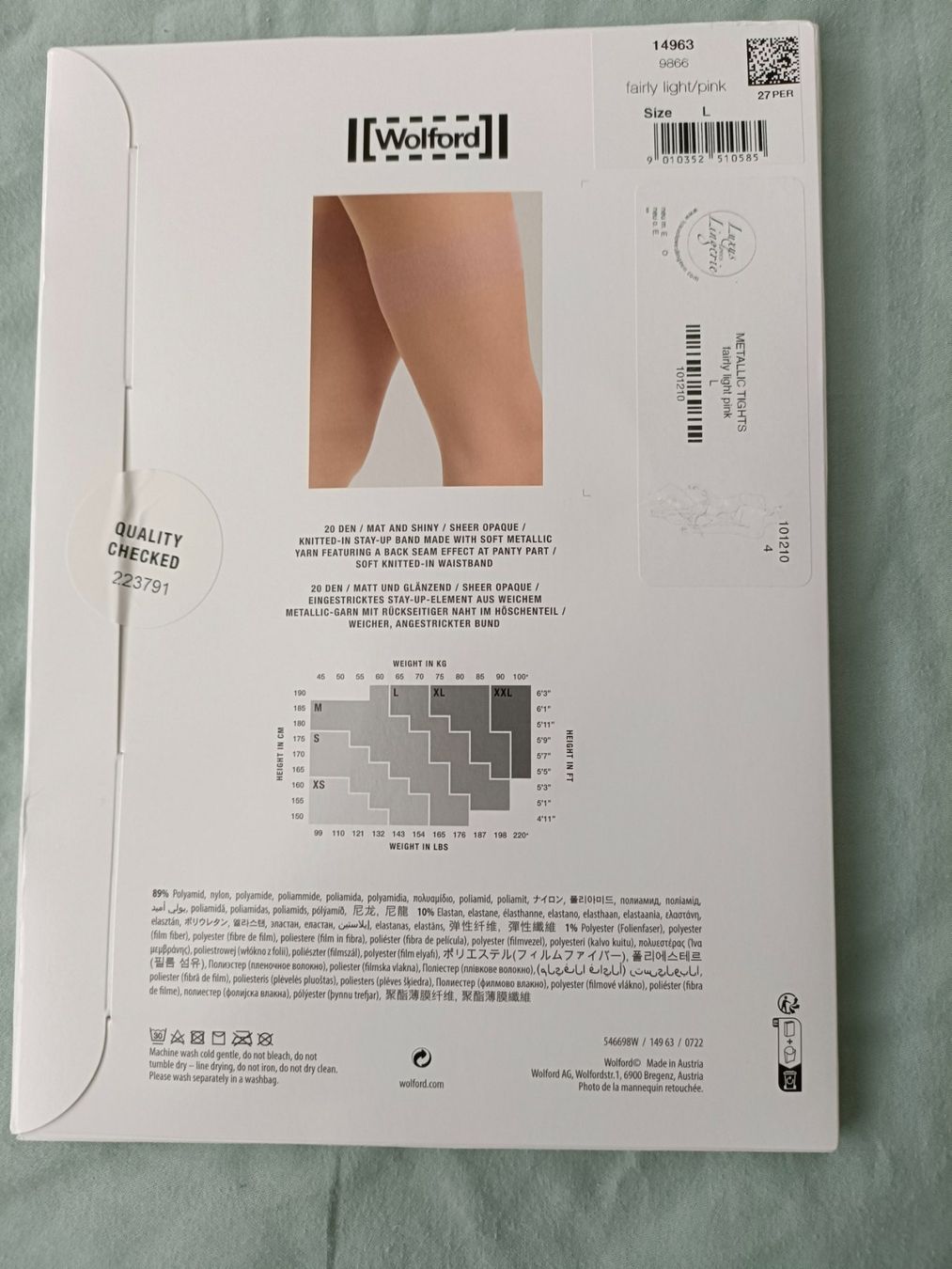 Wolford Calze & Collant: Strumpfhosen bester Qualität – Nuovo e nell'imballaggio originale da Arlesheim venduto da sjm_y85b 4