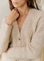 Sézane Pullover Cardigan Wolle Mohair Gr. S