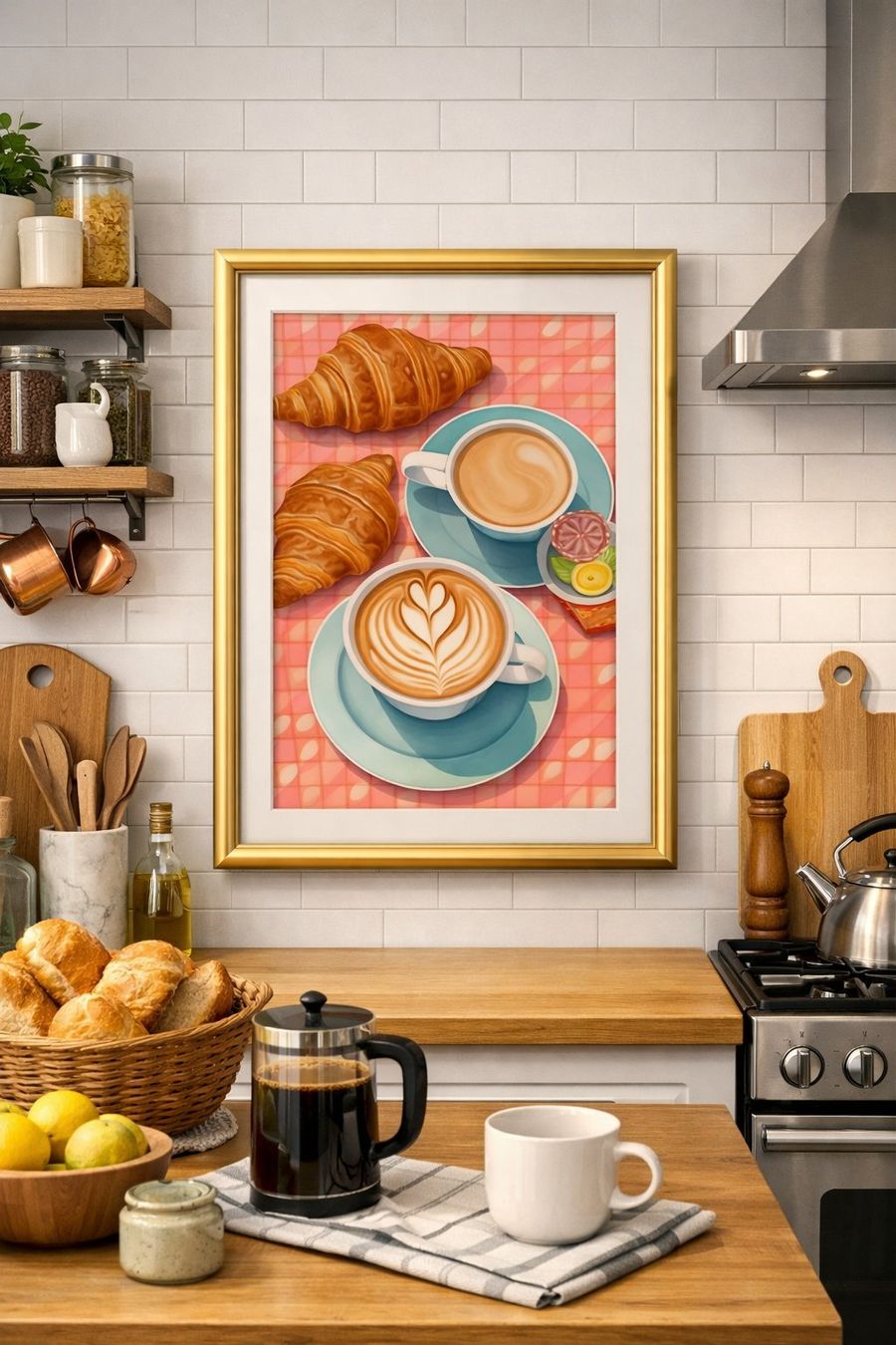Poster & Bilder: Poster affiche Impression Petit déjeuner Vintage rétro déco – Neu und originalverpackt aus Meyrin von Nostalgica 2
