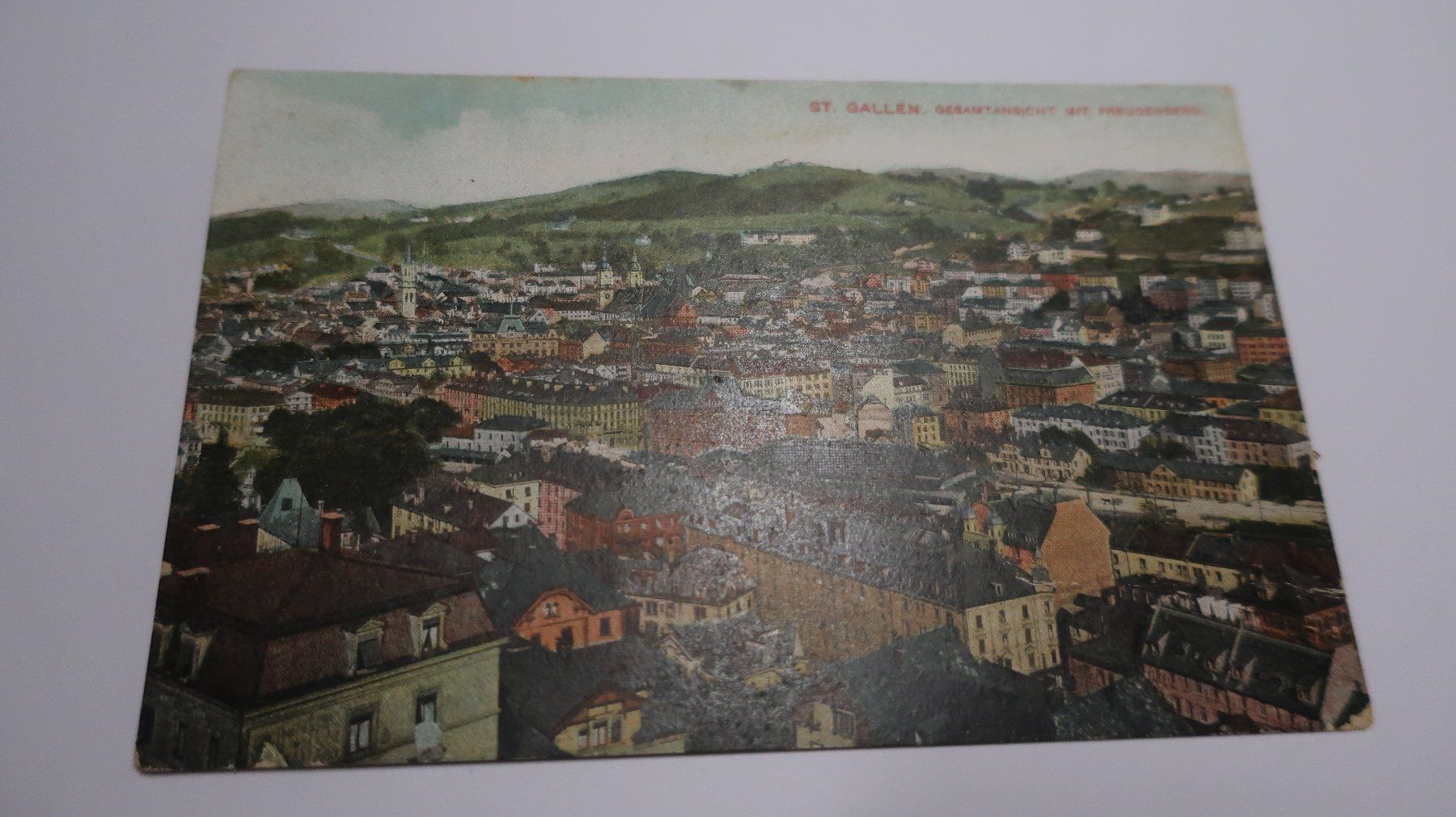 Cartoline postali: St. gallen. Gesamtansicht mit Freudenberg – Usato da Cormoret venduto da Pascalll2001 1