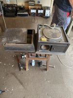 Antiker Grammophon mit Holzgehäuse gebrauchter Zustand