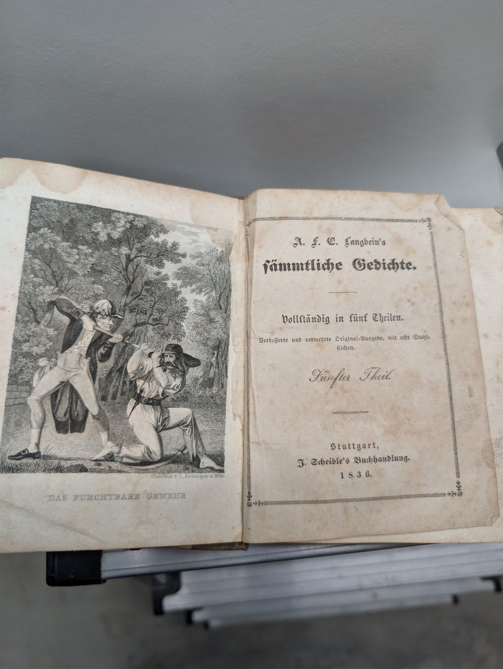 Livres: Antikes Buch Gedichte 1836 – D'occasion à Wynau par Zebrafurz 1