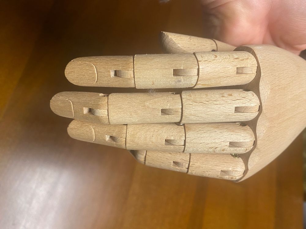 Schaufensterpuppe,Arme Hände Holz Finger beweglich,steht-577 8