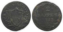 Schwyz 2 Rappen 1813 /3702