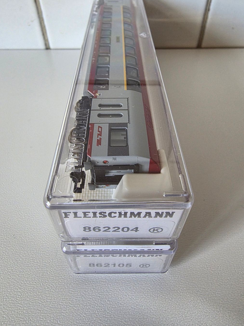 Fleischmann Modellini di ferrovie: 2 Stück CFL Doppelstockwagen – Nuovo (secondo la descrizione) da Seuzach venduto da Loeckeli01 1