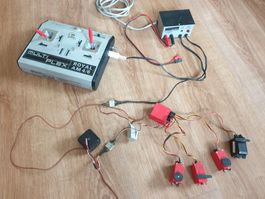 Multiplex Royal4/6  Fernsteuerung  Set  27Mhz-Band Vintage