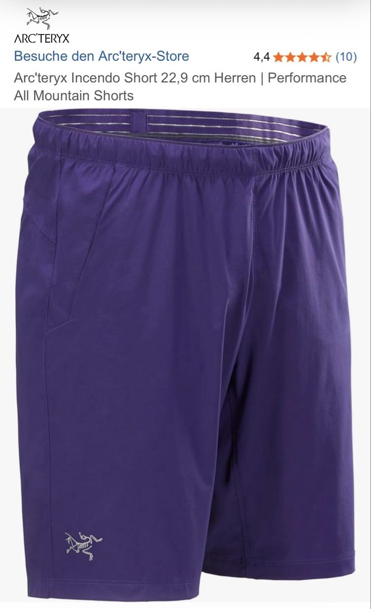 Arcteryx Hosen: Arcteryx Incendo 9 Shorts, Neu – Neu und originalverpackt aus Vaduz von Wurzla777 7