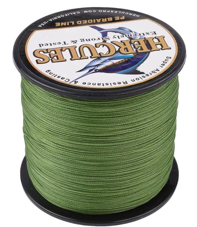 HERCULES Braided Fishing Lines 8 Strands 100mm 80 lb Super Strong, 0.48mm 