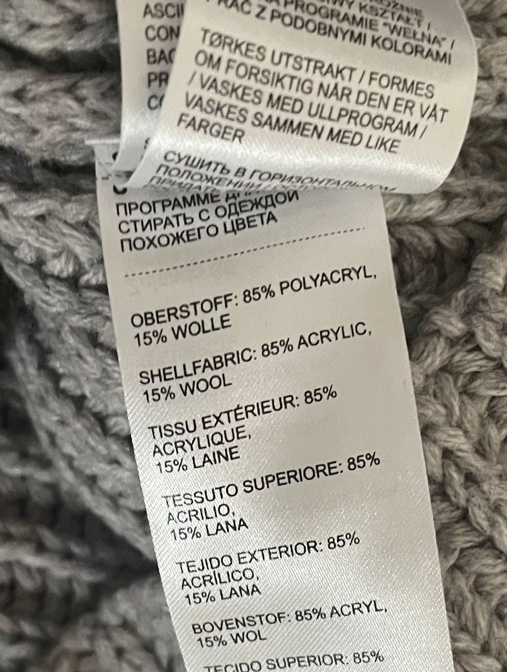 Maglioni & Felpe: Strickpullover Gr 38/40, Grau, 15% Wolle, Zalando – Usato da Wangen b. Olten venduto da VeraHa 4