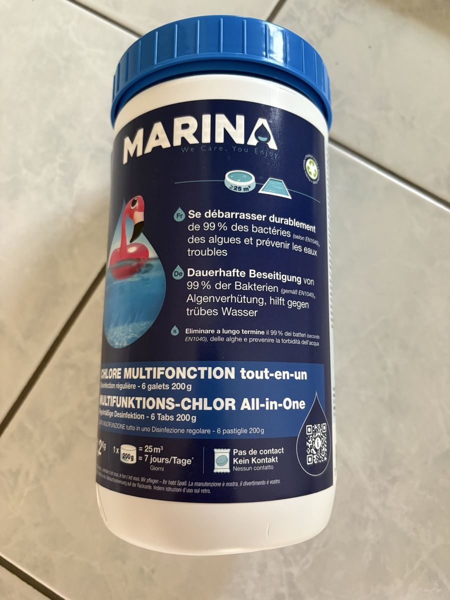 Accessoires de piscine: MARINA Multifunktions-Chlor All-in-One 200g  – Neuf (Voir description) à Buchrain par Sisi83 1