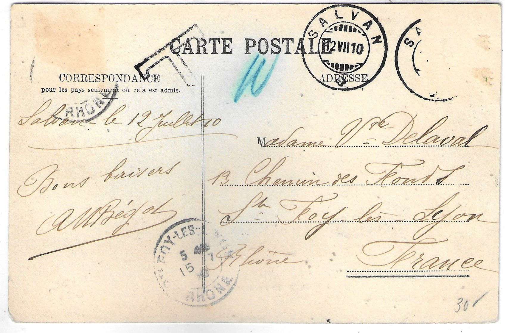 Cartes postales: Procession a Salvan 1910 – D'occasion à Ettingen par Kartenplanet 1