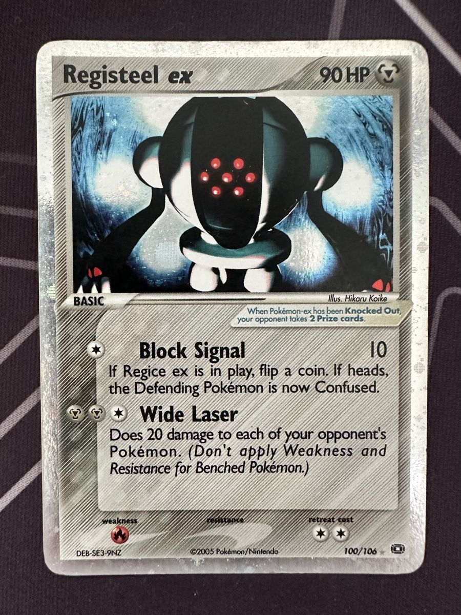 Pokémon Carte collezionabili: 2005 Registeel Ex 100/109 EX Emerald! – Usato da Ascona venduto da Swissseller97