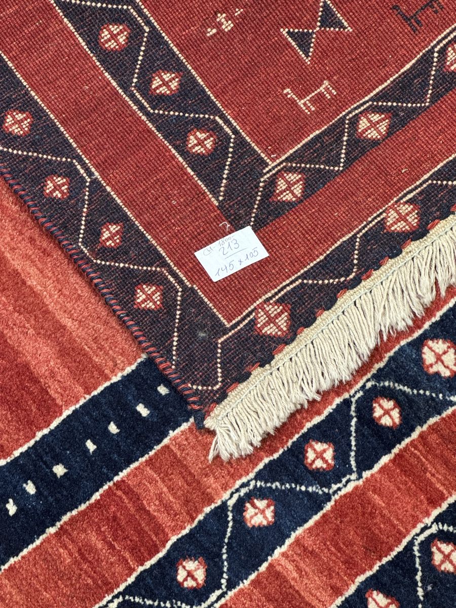 Tappeti: Gabbeh rot / dunkelblau – Nuovo (secondo la descrizione) da Liestal venduto da galerie_nategh 3
