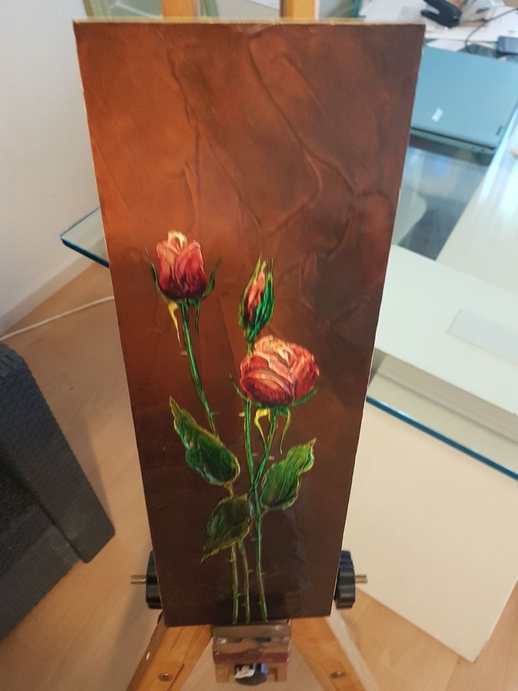 Dipinti: Kunst-Unikat "Rote Rosen" (1962) – Usato da Glattbrugg venduto da casabelavista 5