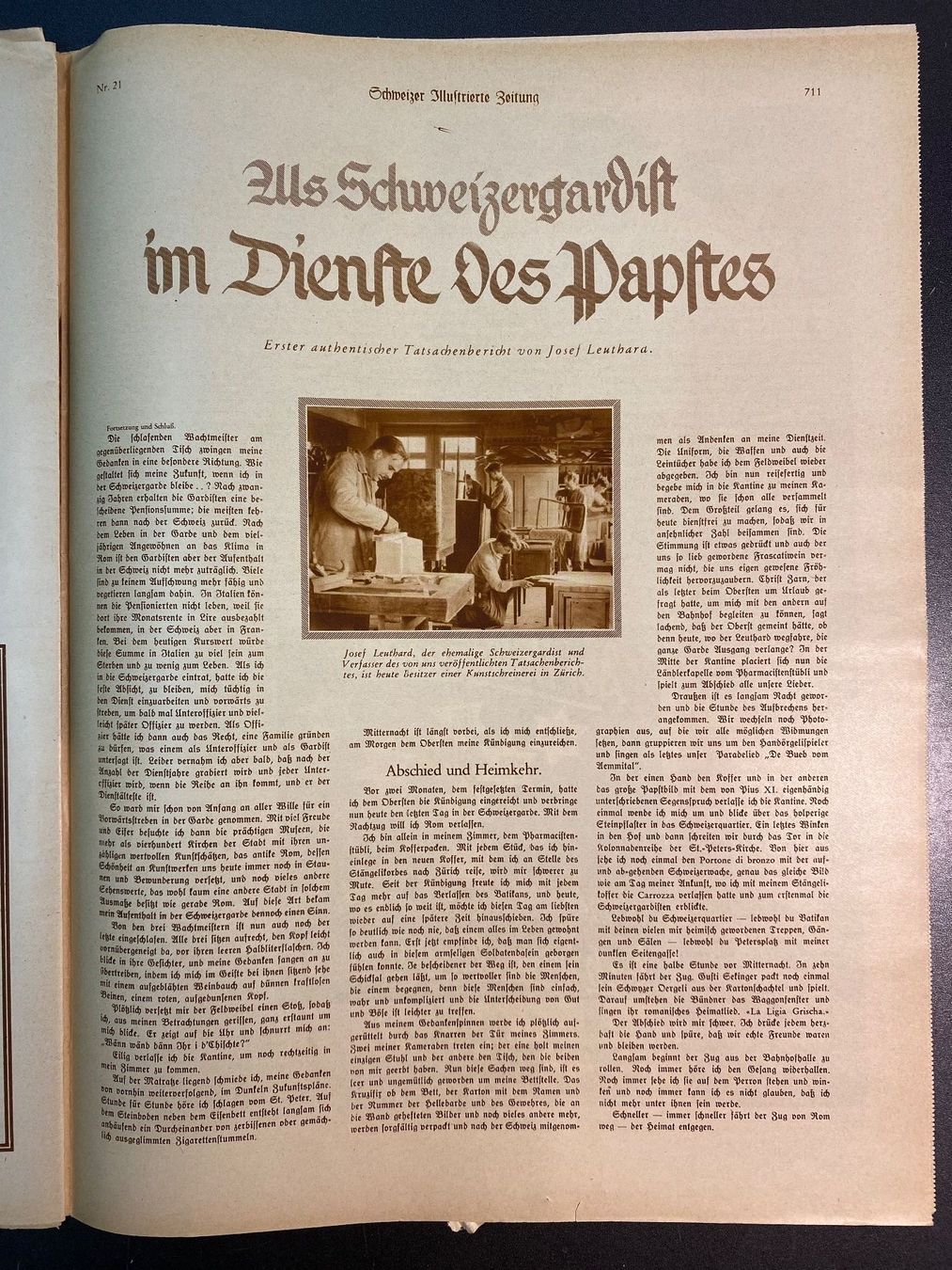 Riviste & Magazine: Zeitschrift Schweizer Illustrierte 1933 24. Mai Nr. 21 – Usato da Oberägeri venduto da Nussbi6 6