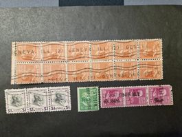 USA Briefmarken Sammlung, verschiedene Jahrgänge & Motive