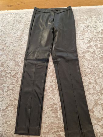 Esprit hose Lederoptik Viskose Gr. 40 schwarz