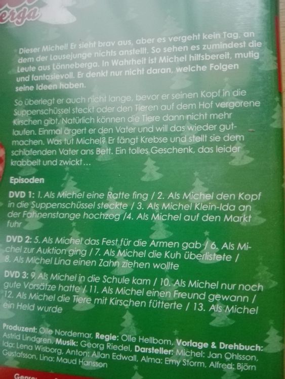 Michel aus Lnneberga - Limitierte WeihnachtsEdition 3-DVD's (Gebraucht) in  St. Gallen fr CHF 28.5  mit Lieferung auf Ricardo kaufen