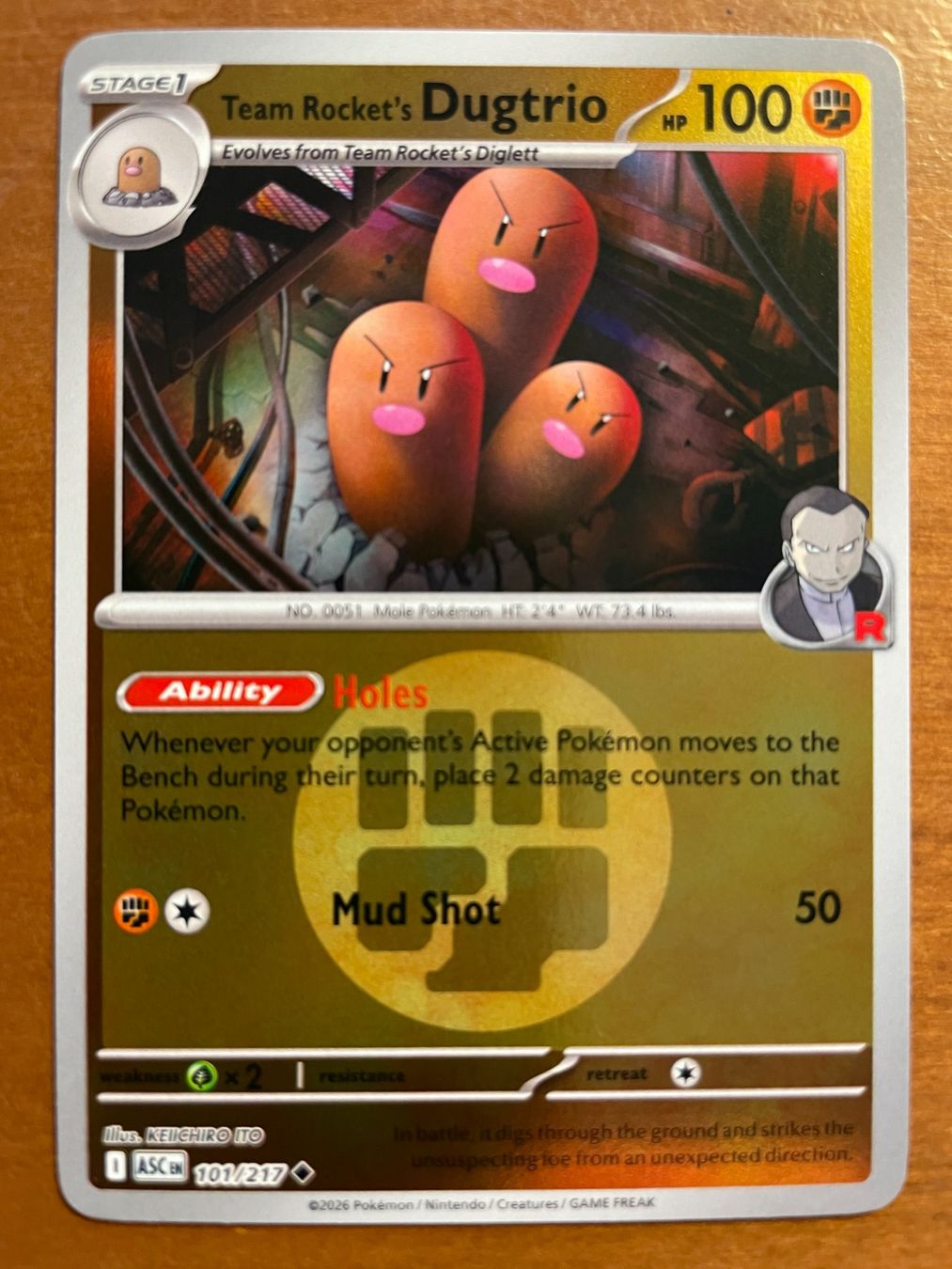 Pokémon Carte collezionabili: Pokemon Team Rocket's Dugtrio Reverse (Versand gratis) – Nuovo (secondo la descrizione) da Chur venduto da Angerson