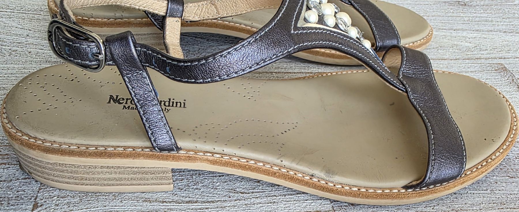 Scarpe da donna: sandales cuir bleu/gris taille 38 – Usato da Yverdon-les-Bains venduto da van_dq65 6