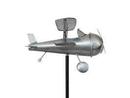 Flugzeug Stecker 120cm Metall Gartenstecker