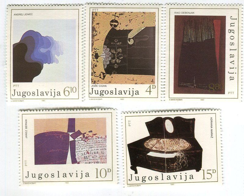 Tutti i francobolli: Briefmarken "Malerei". Jugoslawien. – Nuovo e nell'imballaggio originale da Basel venduto da Butsch5