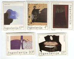 Briefmarken "Malerei". Jugoslawien.